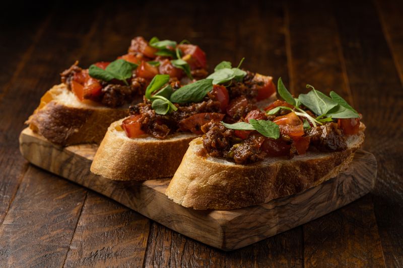 Bruschetta appetizer at Anthony's pizza