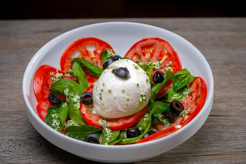 Arugula Caprese salad at Anthony's pizza