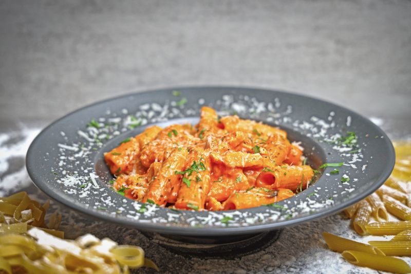 Rigatoni Bolognese pasta at Anthony's coal fired pizza