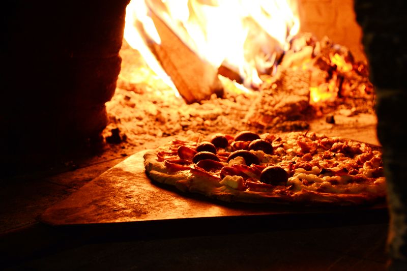 Classic Margherita coal fired pizza from Anthony's